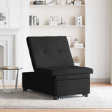 Sofa Bed Black 194 x 50 x 82 cm Plywood 42008584
