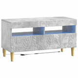 5 Piece LED TV Cabinet Concrete Grey Engineered Wood 3416761