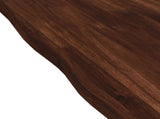 Live Edge Table Top 120 x 40 x 3.5 cm Rectangular Dark Brown 938458