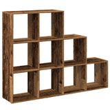 Room Divider Bookcase 3-Tier Old Wood 137.5x29x103.5 cm Engineered Wood 857983