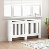 Radiator Cover High Gloss White 152 x 19 x 81.5 cm 884085