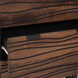 Bathroom Furniture Set with Drawer 3 pcs Brown 180 x 33 x 75 cm 3310053