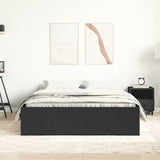 Bed Frame without Mattress Black 150x200 cm King Size King Size 3203867