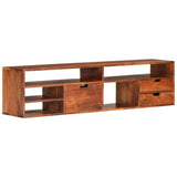 TV Cabinet 140x30x35 cm Solid Acacia Wood 340301