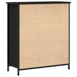 Sideboard with Drawer Black Oak 70 x 30 x 80 cm Engineered Wood 863159