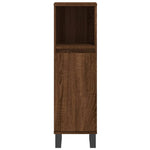 ZNTS 3 Piece Bathroom Cabinet Set Brown Oak Engineered Wood 3187804