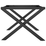 Coffee Table Legs X-Frame 50x40x38 cm Steel 357894