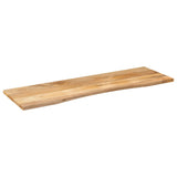 Desk Top with Curve 160x50x2.5 cm Solid Wood Rough Mango 370198
