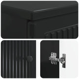 3 Piece Bathroom Cabinet Set EDE Black Engineered Wood 3417415