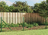 Chain Link Fence with Flange Green 1,1x25 m 153946