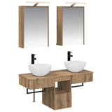 Bathroom Cabinet Set 5 pcs Artisan Oak Engineered Wood 3406286