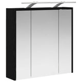 Bathroom Mirror Cabinet Black Oak 63.5 x 16 x 62.5 cm 889160