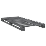 Bed Frame without Mattress Grey 90x200 cm Solid Wood Pine 3281580