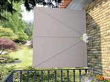 Collapsible Terrace Side Awning Cream 240x160 cm 44567