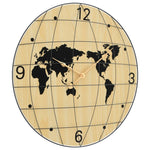 ZNTS Wall Clock Yellow and Black Ø50 cm Engineered Wood 4008406