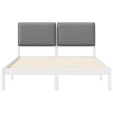 Bed Frame with Upholstered Headboard Light Grey 120 x 200 cm 877843