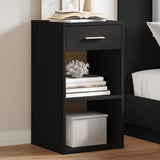 Bedside Cabinets 2 pcs Black 35x34x65 cm Engineered Wood 840579