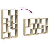 Bookcase Sonoma Oak 72x20x120.5 cm Engineered Wood 858158