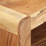 2 Piece TV Cabinet Solid Acacia Wood 323589