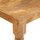 Coffee Table Brown 110 x 55 x 77 cm Solid Mango Wood 4104586