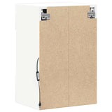 Wall Cabinets with LED Lights for TV 2 pcs White 40x30x60.5 cm 837079