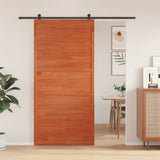 Barn Door Wax Brown 100x208 cm Solid Wood Pine 850631