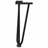 Hairpin Legs for Coffee Table 4 pcs Black 30 cm Solid Steel 4012436