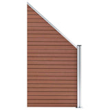 WPC Fence Set 9 Square 1 Slanted 1657x186 cm Brown 3053223