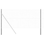 Fence Posts 12 pcs Grey 180 cm Powder-coated steel 42012768