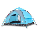 Camping Tent Dome 3-Person Blue Quick Release 4004178
