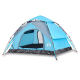 Camping Tent Dome 3-Person Blue Quick Release 4004178