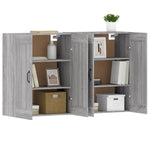 Wall Mounted Cabinets 2 pcs Grey Sonoma Engineered Wood 3197991