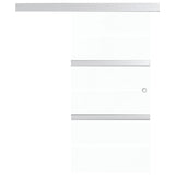 Sliding Door ESG Glass and Aluminium 76x212 cm Silver 288058