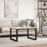 Coffee Table O-Frame 80x80x45 cm Solid Wood Pine and Steel 3282663