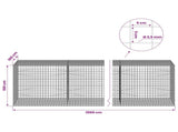 Gabion with 3.5 mm Wire and 5x5 cm Mesh 1000x100x100 cm 3462446
