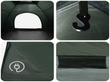 Camping Tent with Roof Army Green 335 x 275 x 180 cm 42028640