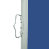 Patio Retractable Side Awning 160x600 cm Blue 317960