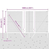 Ground Fix Welded Wire Fence 100 x 1.6 m 3352899