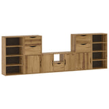 5 Piece TV Units with Storage ODDA Solid Wood Pine 3365376