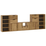 5 Piece TV Units with Storage ODDA Solid Wood Pine 3365376