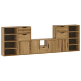 5 Piece TV Units with Storage ODDA Solid Wood Pine 3365376