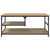 Coffee Table Artisan Oak 90 x 49 x 40 cm Engineered Wood 886244