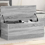 Storage Box Grey Sonoma 90x35x35 cm Engineered Wood 840686