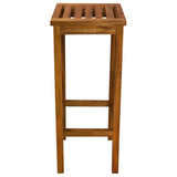 Bar Chair Set of 2 Natural wood Solid acacia wood Medium 44016