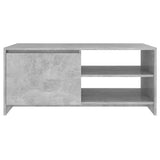 Coffee Table Concrete Grey 102x50x45 cm Engineered Wood 809831