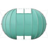 Pool Tent Dome 538 x 440 x 204 cm Sea Green 42001137