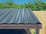 Roof Panels 12 pcs Galvanised Steel Grey 100x36 cm 319143