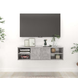 Wall Shelf Concrete Grey 102x30x29 cm Engineered Wood 806260