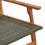 Garden Furniture Grey 122 x 78 x 73 cm Solid Acacia Wood 367820