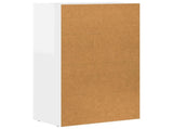 Sideboard High Gloss White 59 x 35 x 100.5 cm Engineered Wood 891338